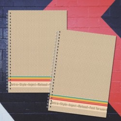 Zošit špirálový A5 čistý a linajkový – RETRO style