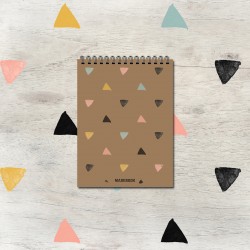 Špirálový blok A7 – PASTEL TROJUHOLNÍK